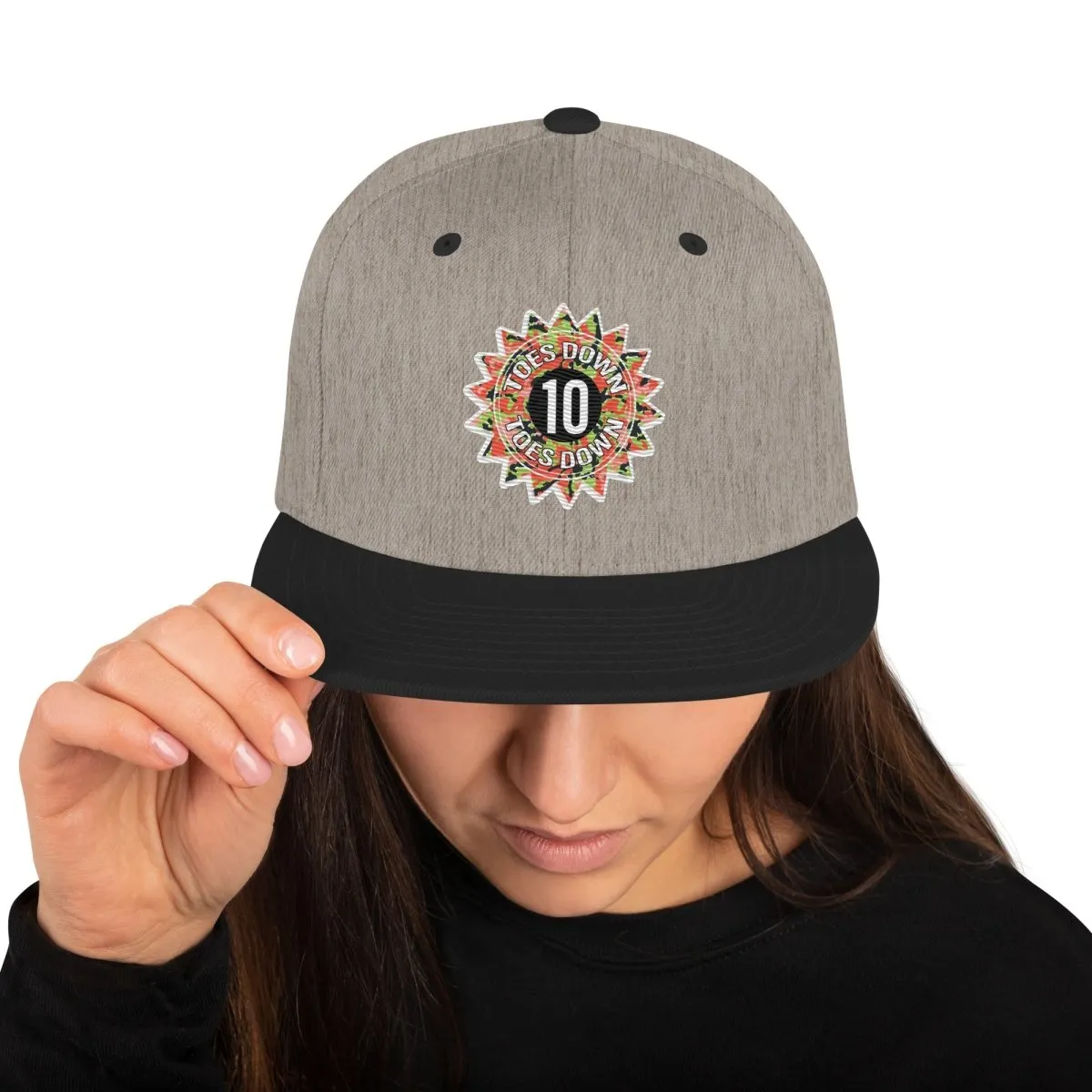 10 TOES DOWN UNITY OVER DIVISION Snapback Hat