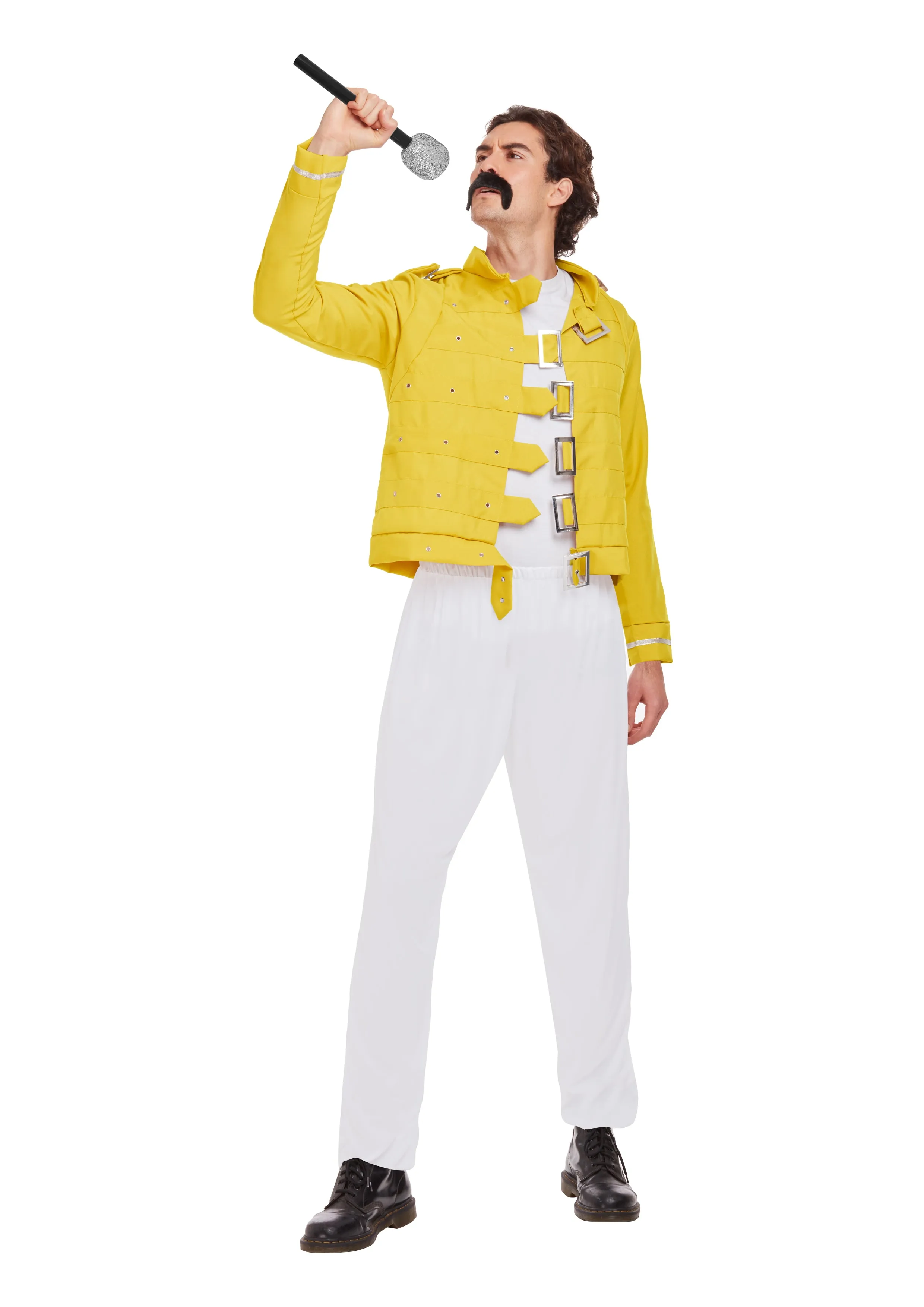 80s Rock Legend Yellow Jacket Musician Costume