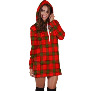 Adair Tartan Hoodie Dress with Family Crest