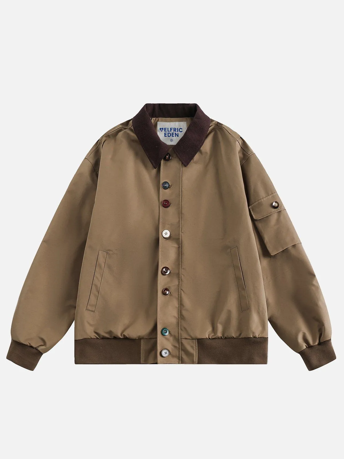 Aelfric Eden Corduroy Patchwork Bomber Jacket