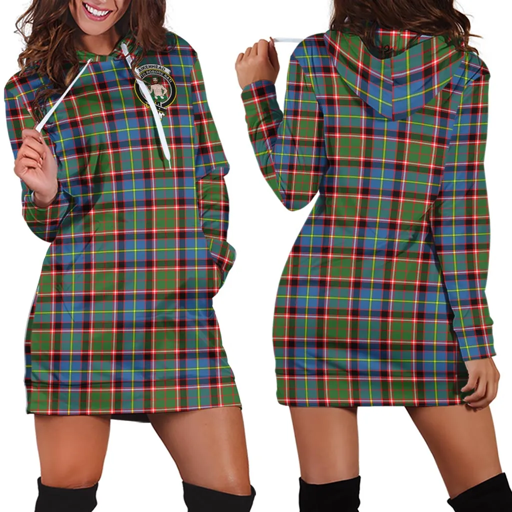 Aikenhead Tartan Hoodie Dress with Family Crest