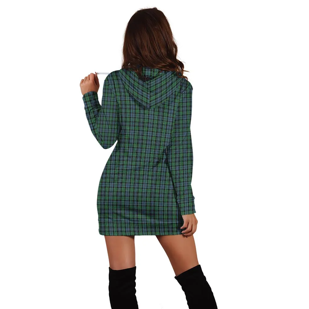 Arbuthnot Tartan Hoodie Dress with Family Crest