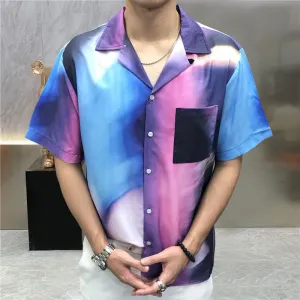 Aurora Gradient Pattern Shirt