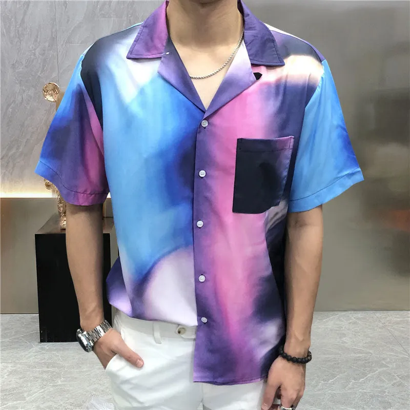 Aurora Gradient Pattern Shirt