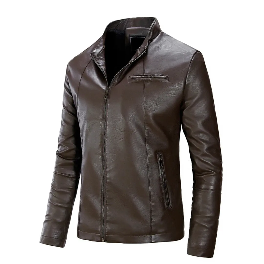 Austin Slim Fit Genuine Leather Jacket