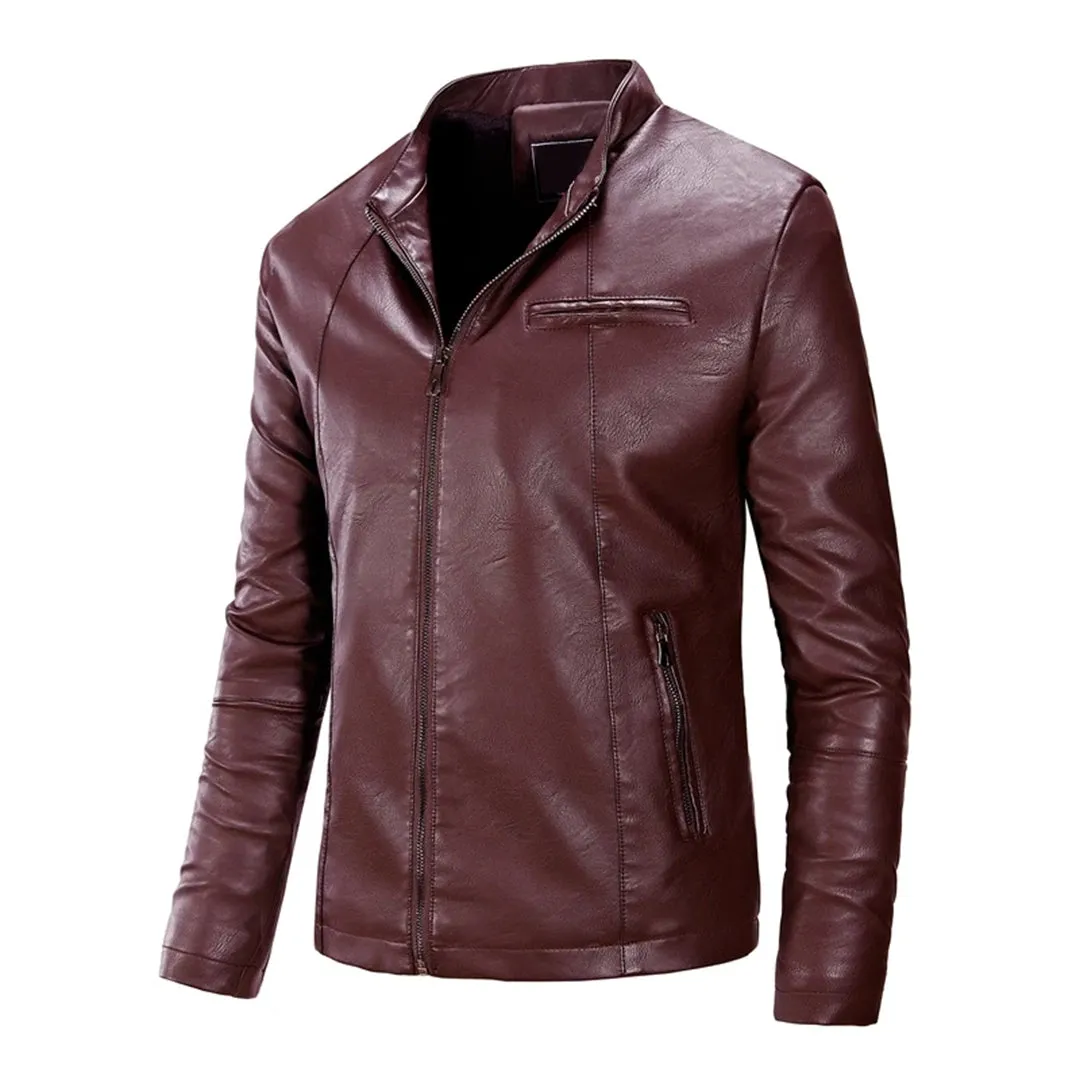 Austin Slim Fit Genuine Leather Jacket