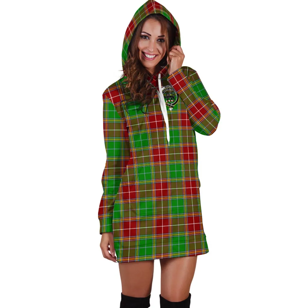 Baxter Modern Tartan Hoodie Dress with Family Crest