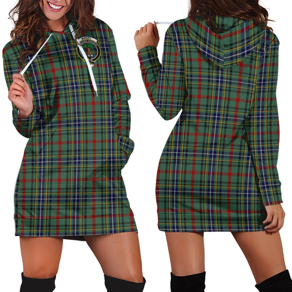 Bisset Tartan Hoodie Dress with Family Crest