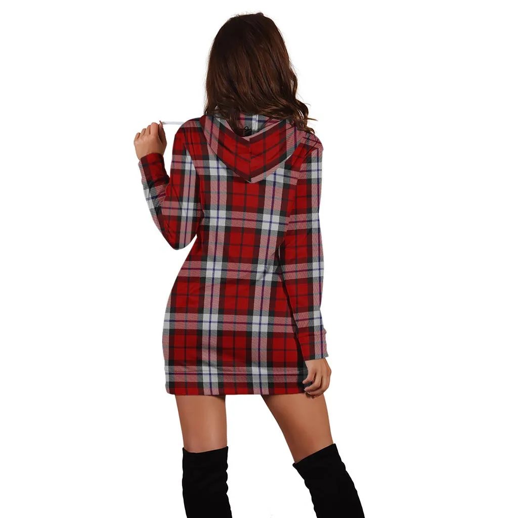 Brodie Dress Tartan Hoodie Dress with Family Crest