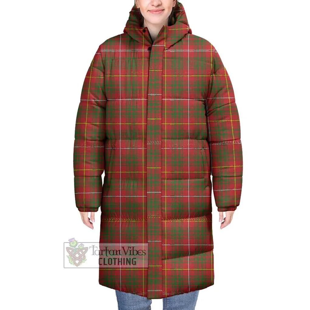 Bruce County Canada Tartan Long Down Jacket