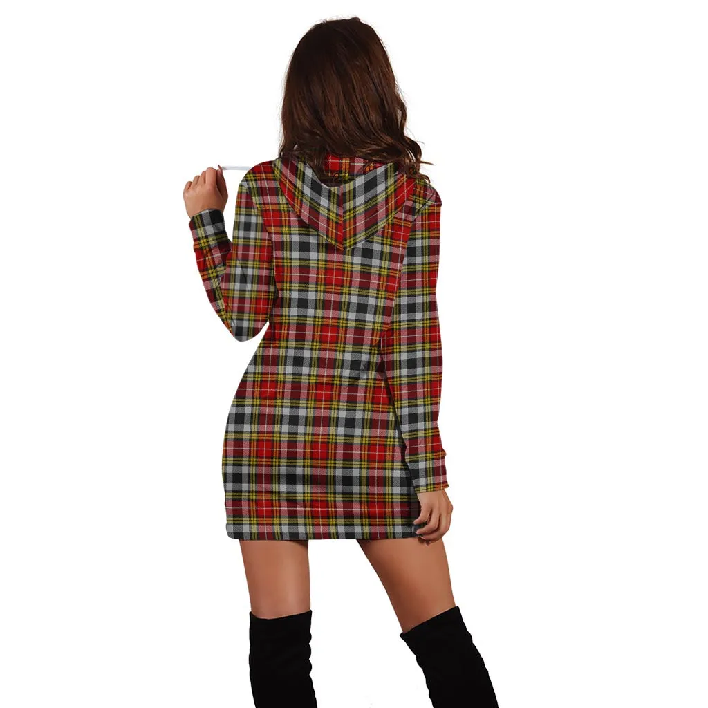 Buchanan Old Dress Tartan Hoodie Dress with Family Crest