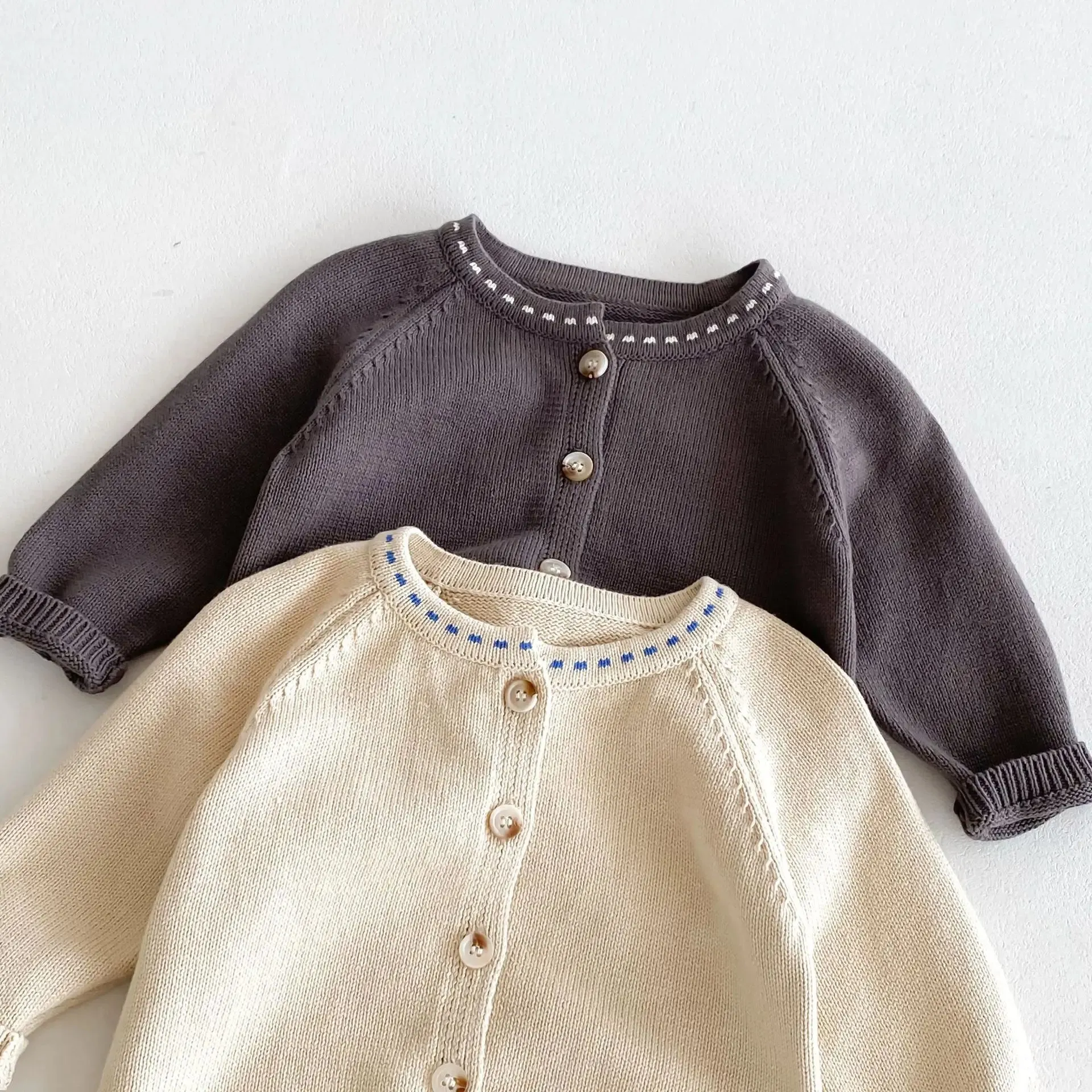 Children's Button-Down Solid Cardigan