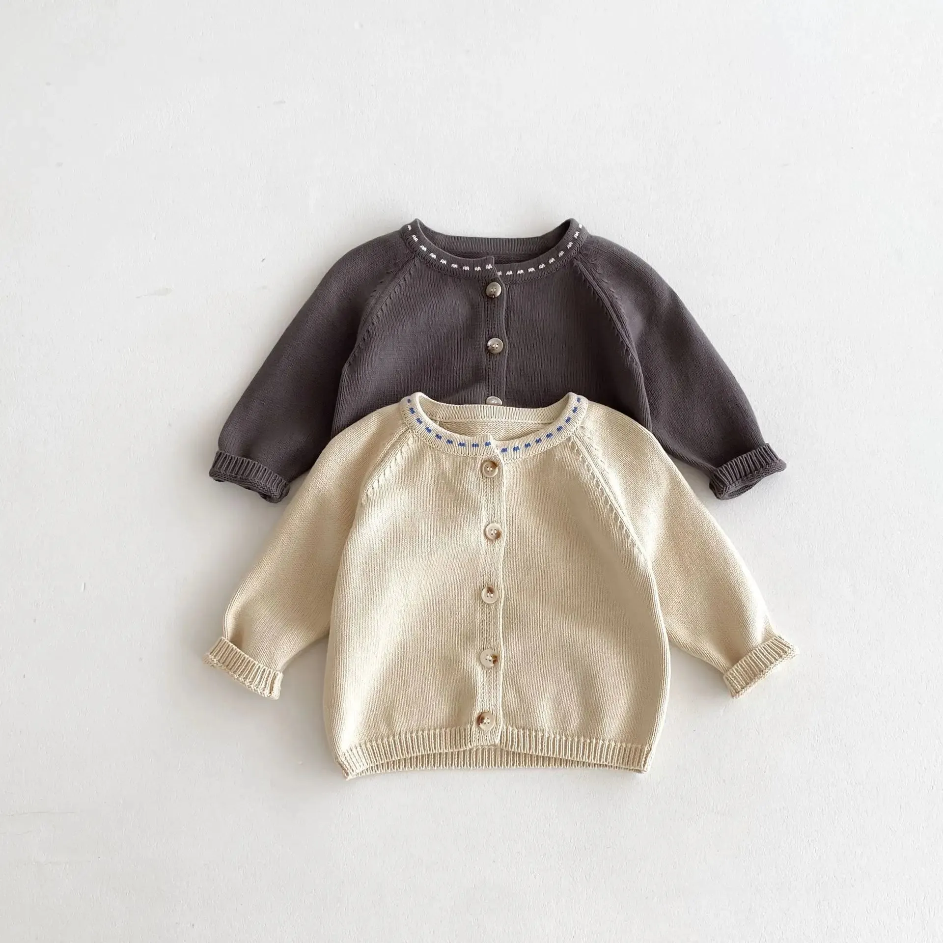 Children's Button-Down Solid Cardigan