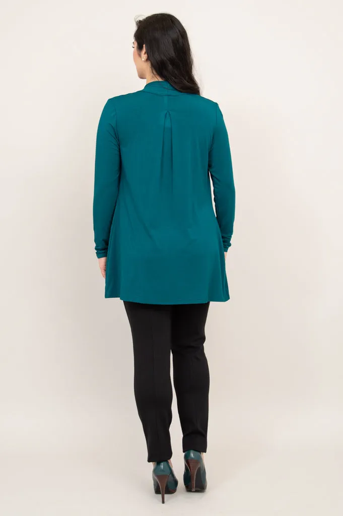 Chopra Jacket, Teal, Bamboo