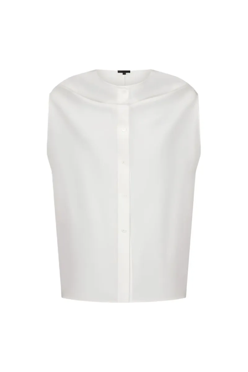 COLLARLESS WHITE SHIRTS