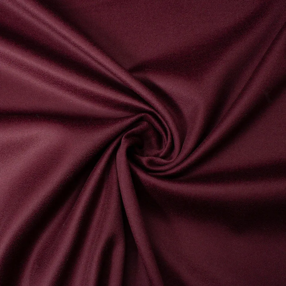 Dark Grenache Cashmere & Wool Coating