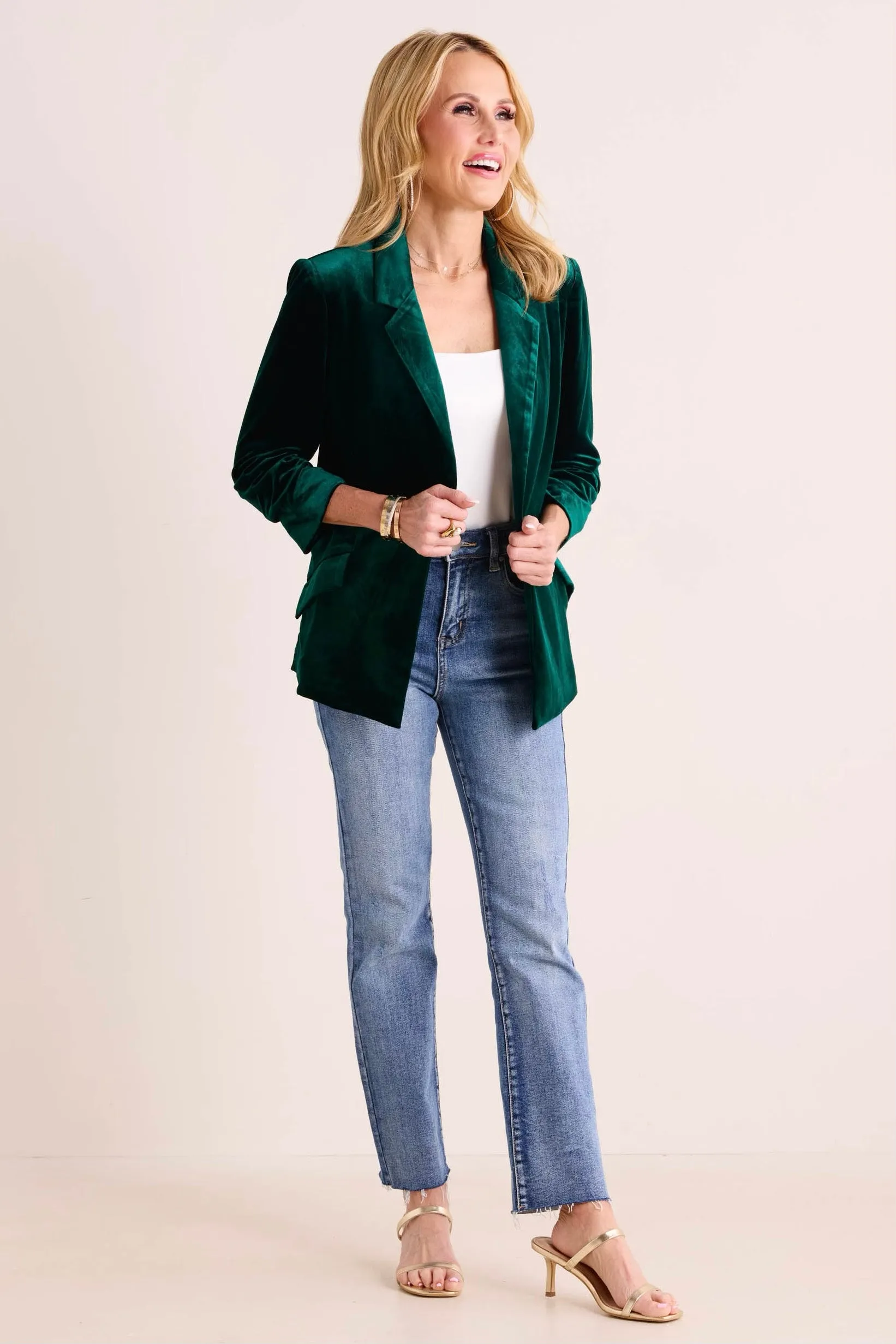 Dawn Blazer- Hunter Green