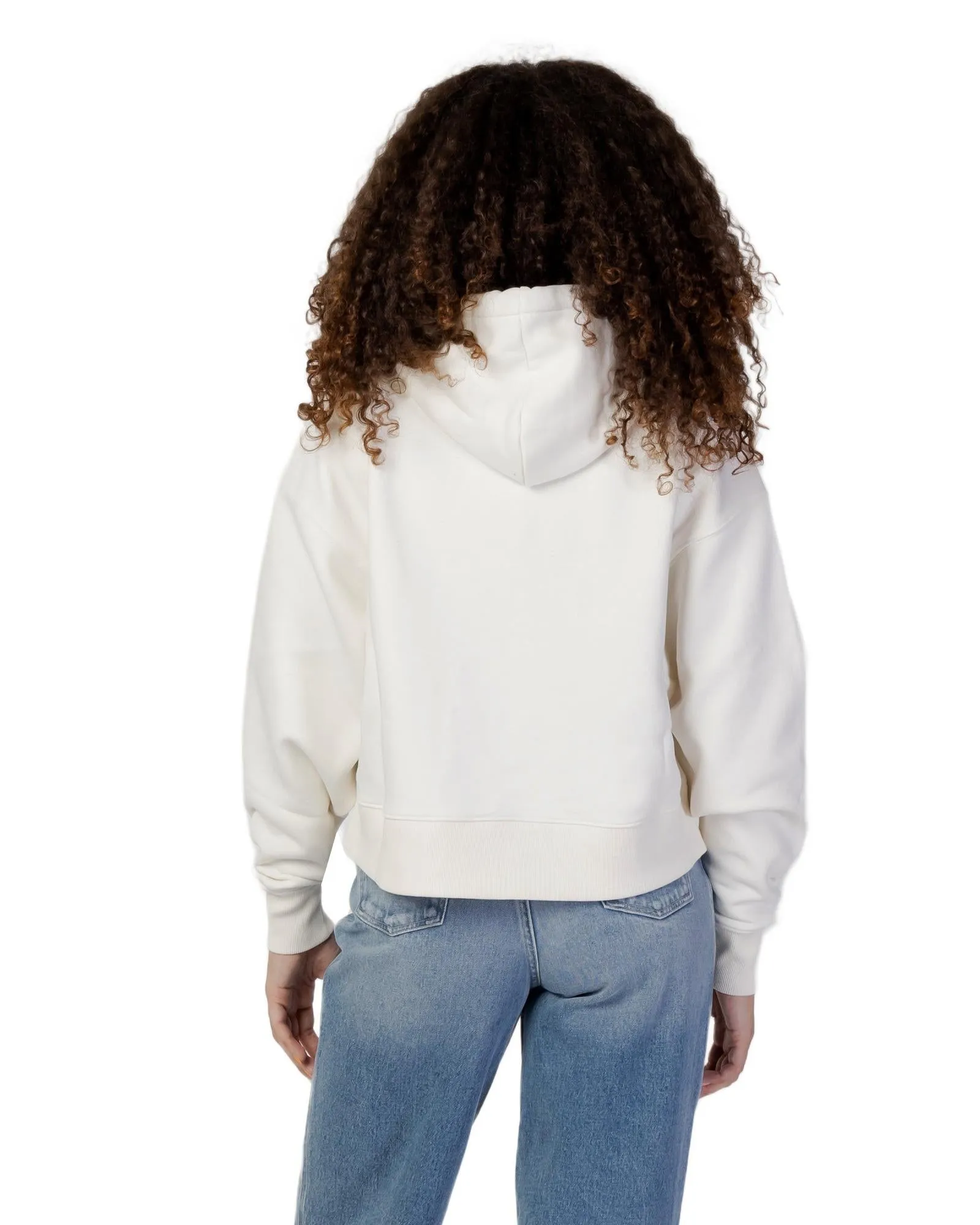 Dickies Womens Relaxed Fit Fleece Hoodie White