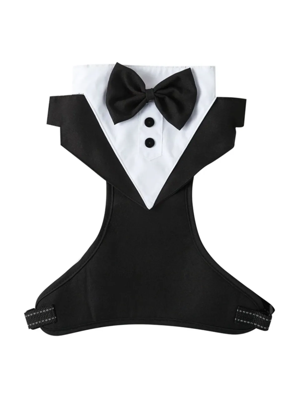 Elegant Formal Wedding Black Tuxedo Suit for Dogs