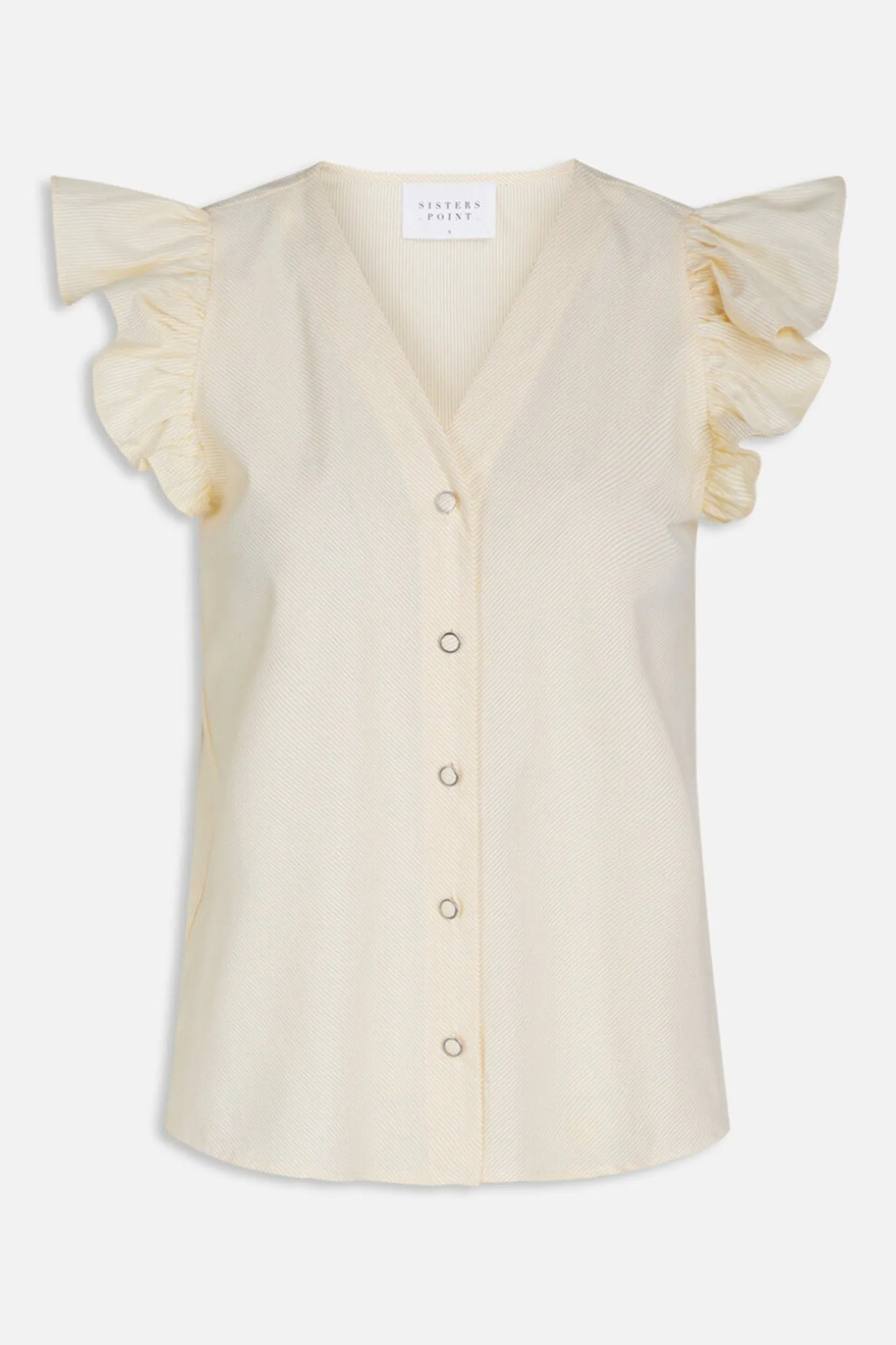 Elga Blouse - Yellow/White