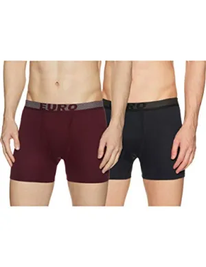 Euro Men's Cotton Trunks (Color & Print May Vary) (Pack of 2) Micra Maxx Trunk_Assorted_80_Assorted_80 CM