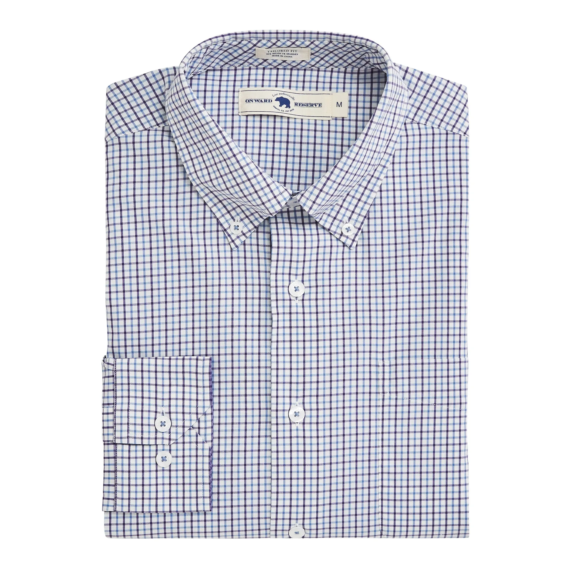 Fortrose Tailored Fit Performance Button Down - Mystical