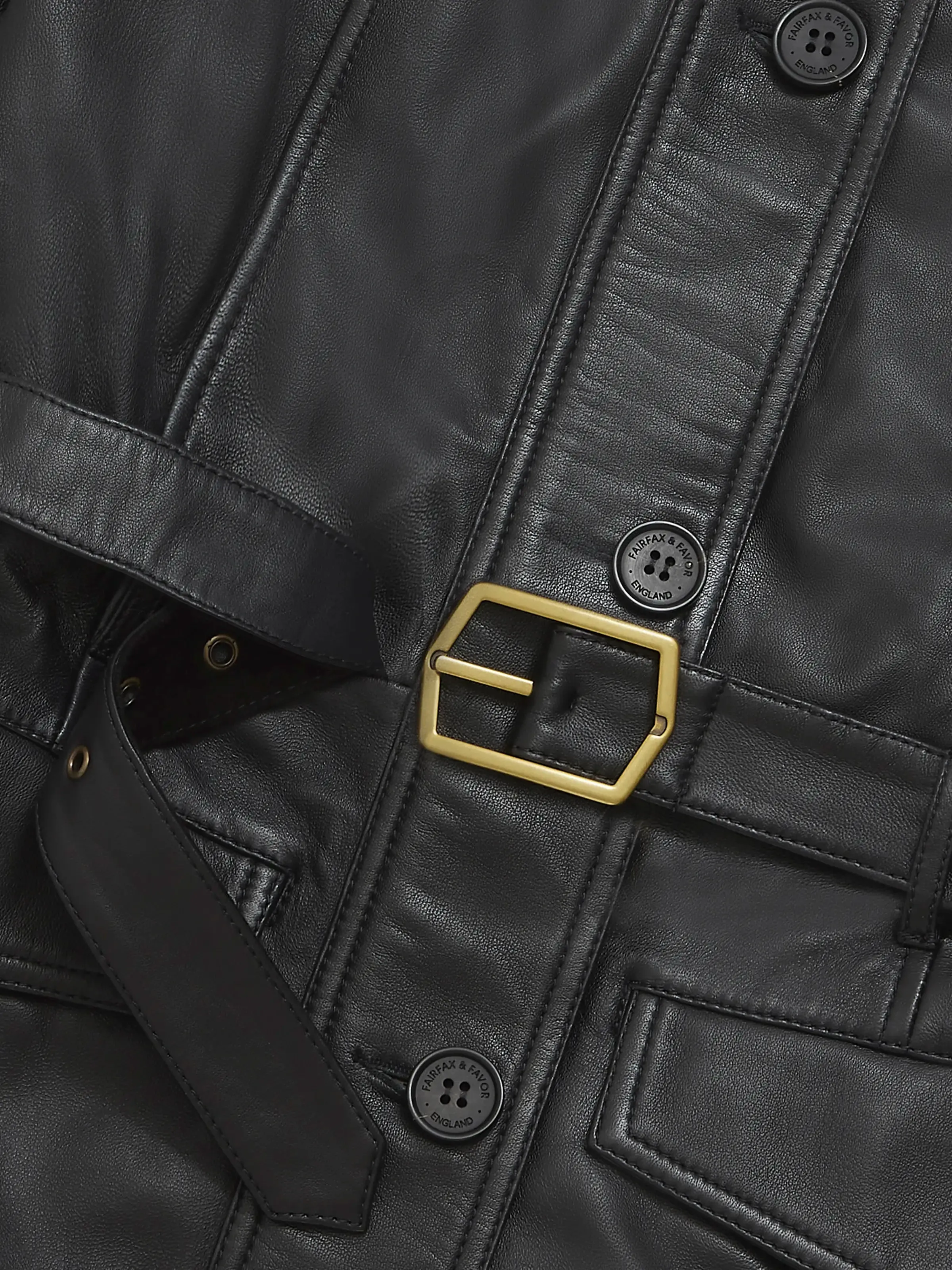 Frances Jacket - Black Leather