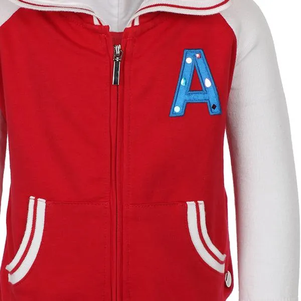 GIRLS HOODIE JACKET - RED