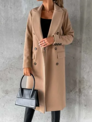 Glow Chic's Casual Fashion Woolen Coat