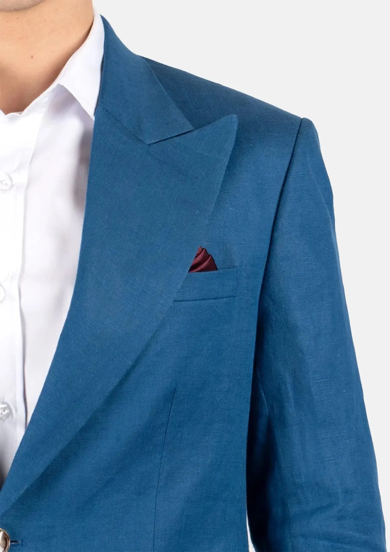 Hudson Marine Blue Linen Jacket