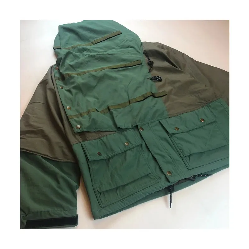 Japanese Style Loose Nylon Stitched Cotton Hooded Jacket - Unisex Outerwear