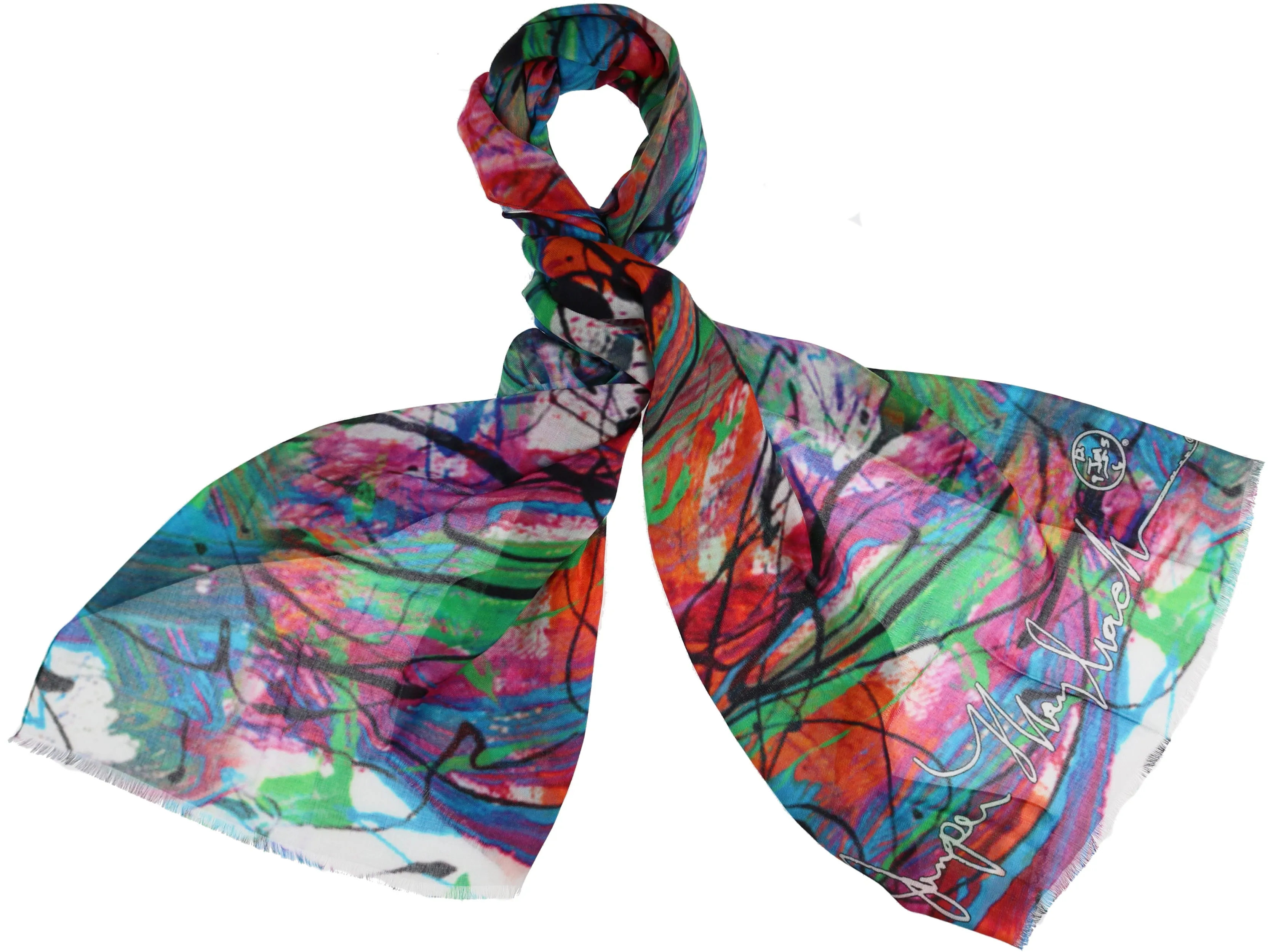 Jumper Maybach X FRAAS "Rainbow Rhapsody" Sustainable Viscose Scarf