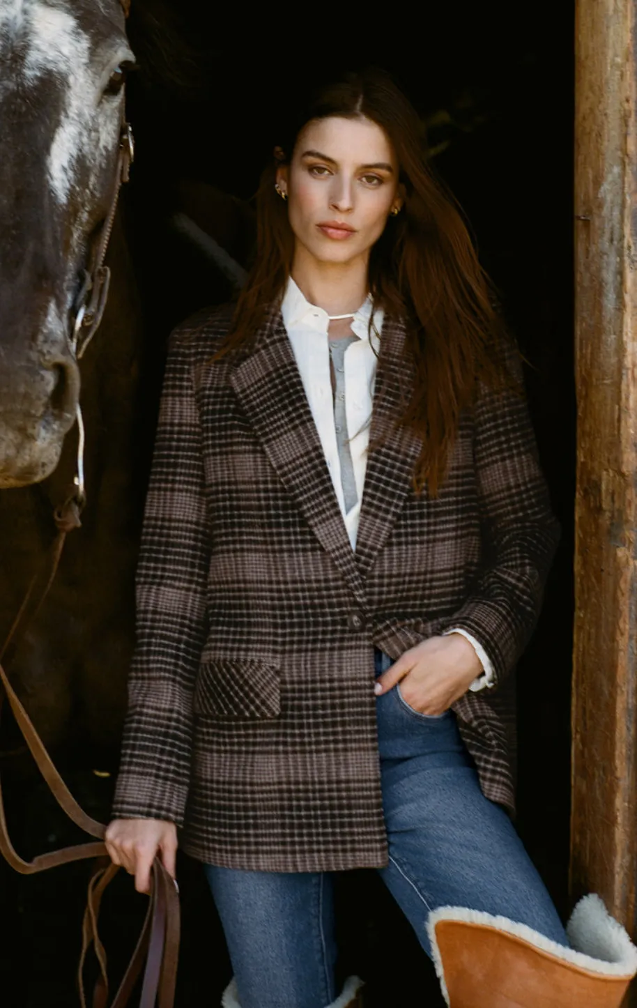 Kingston Relaxed Plaid Blazer