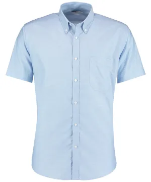 Light Blue - Slim fit workwear Oxford shirt short sleeve