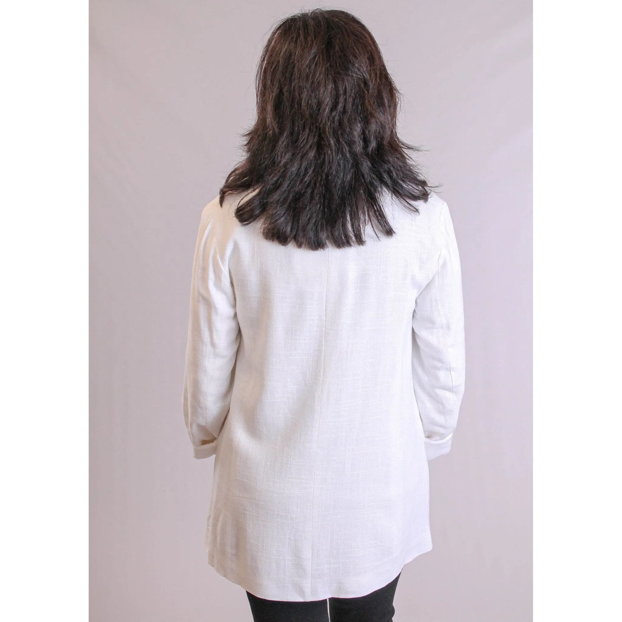 Lili Sidonio Woven Linen Jacket