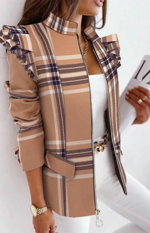 Long Sleeve Printed Coat