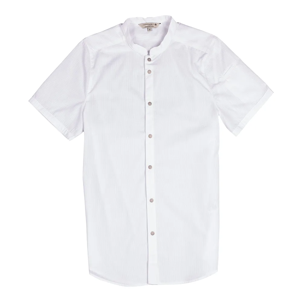 MEN SEERSUCKER SHIRT - White