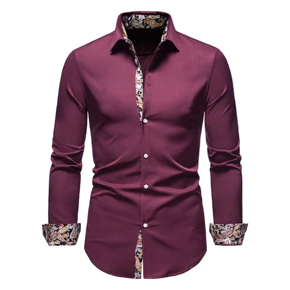 Men's Botanical Details Button-Down Shirt