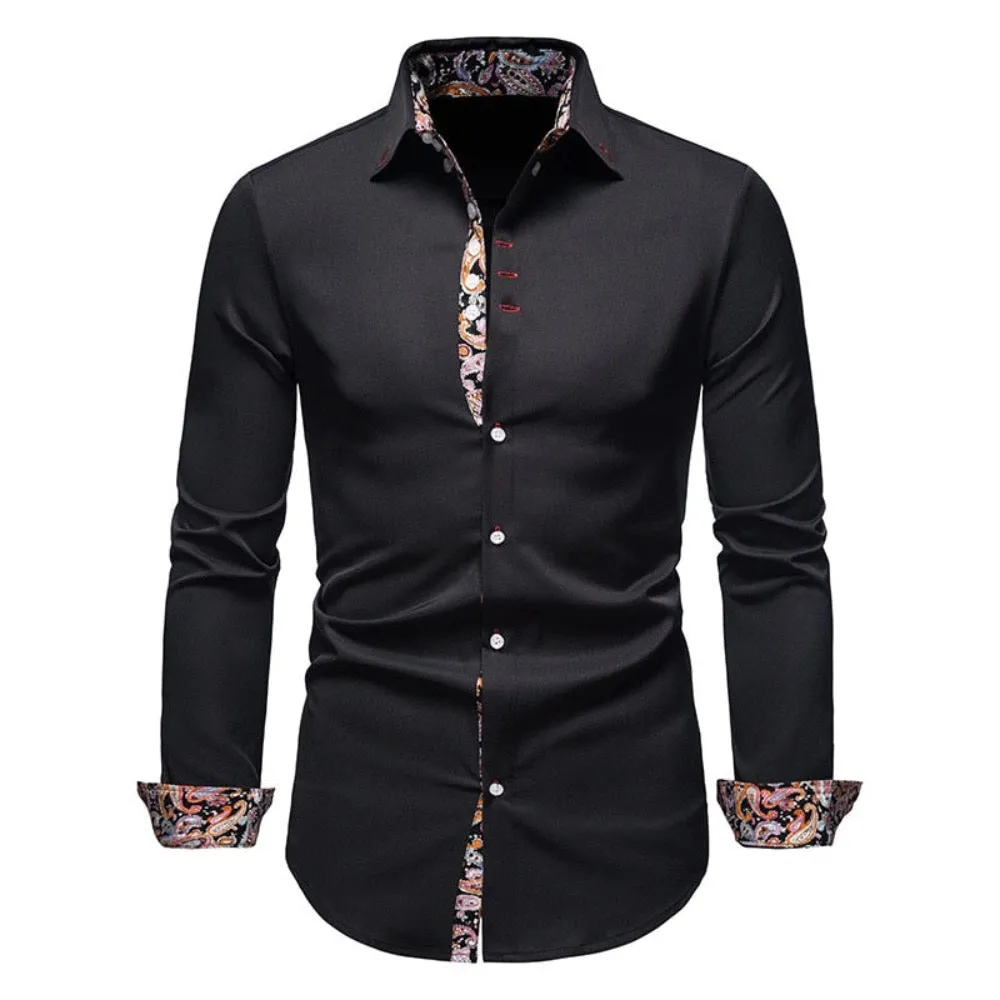 Men's Botanical Details Button-Down Shirt