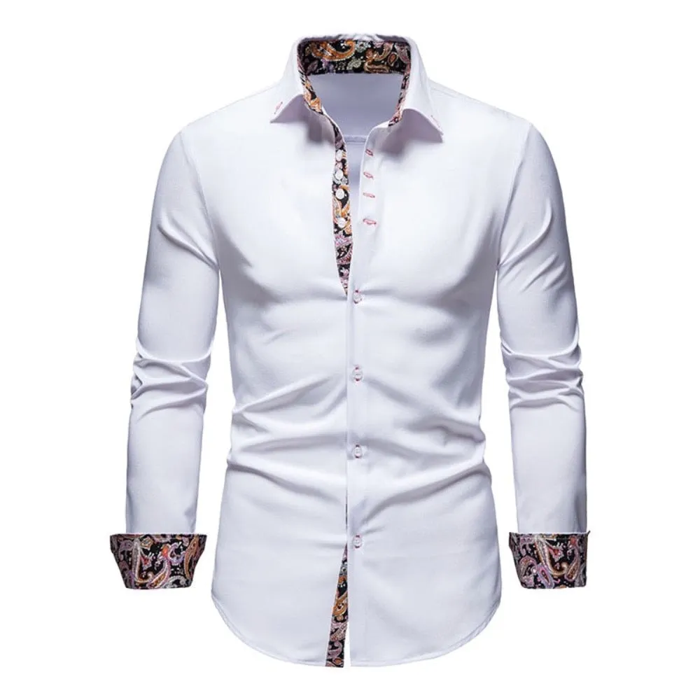 Men's Botanical Details Button-Down Shirt