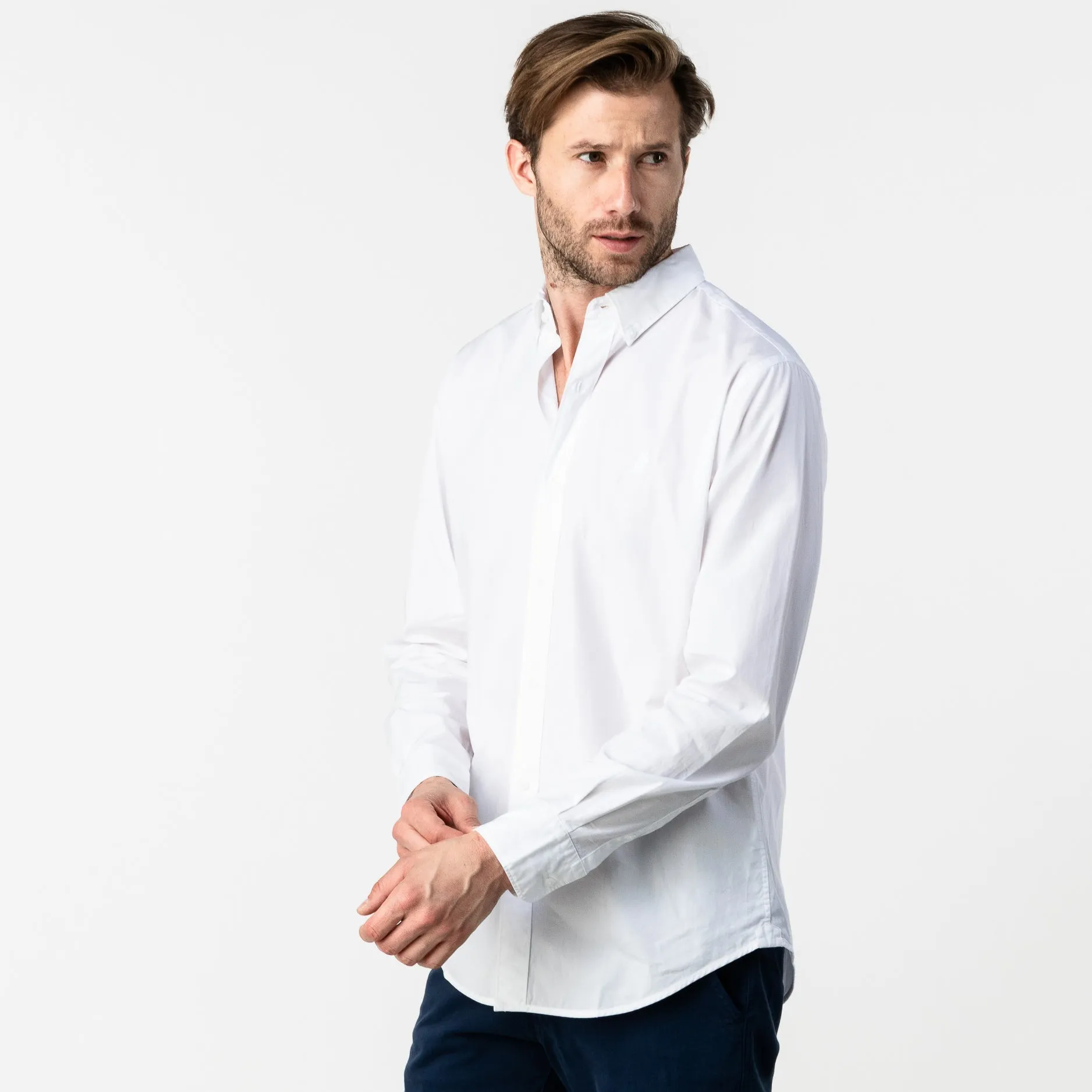 Men's Button Down Poplin Shirt