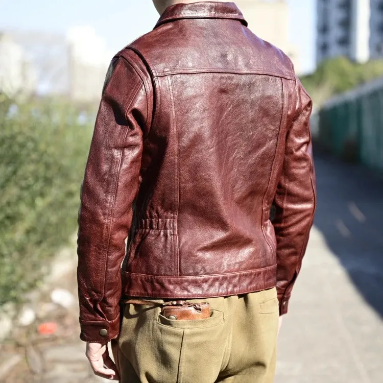 Men's Genuine Leather Jacket - Real Leather Outerwear