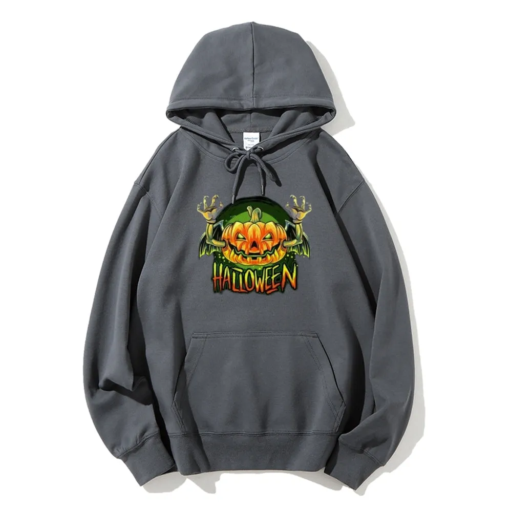 Mens Halloween Vamprie Bat Graphic Hoodies