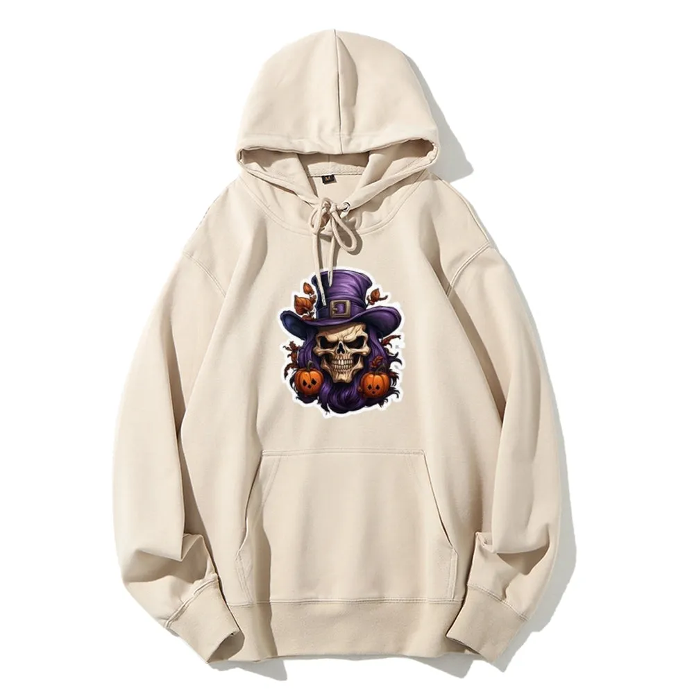 Mens Halloween Witch Hat Graphic Hoodies