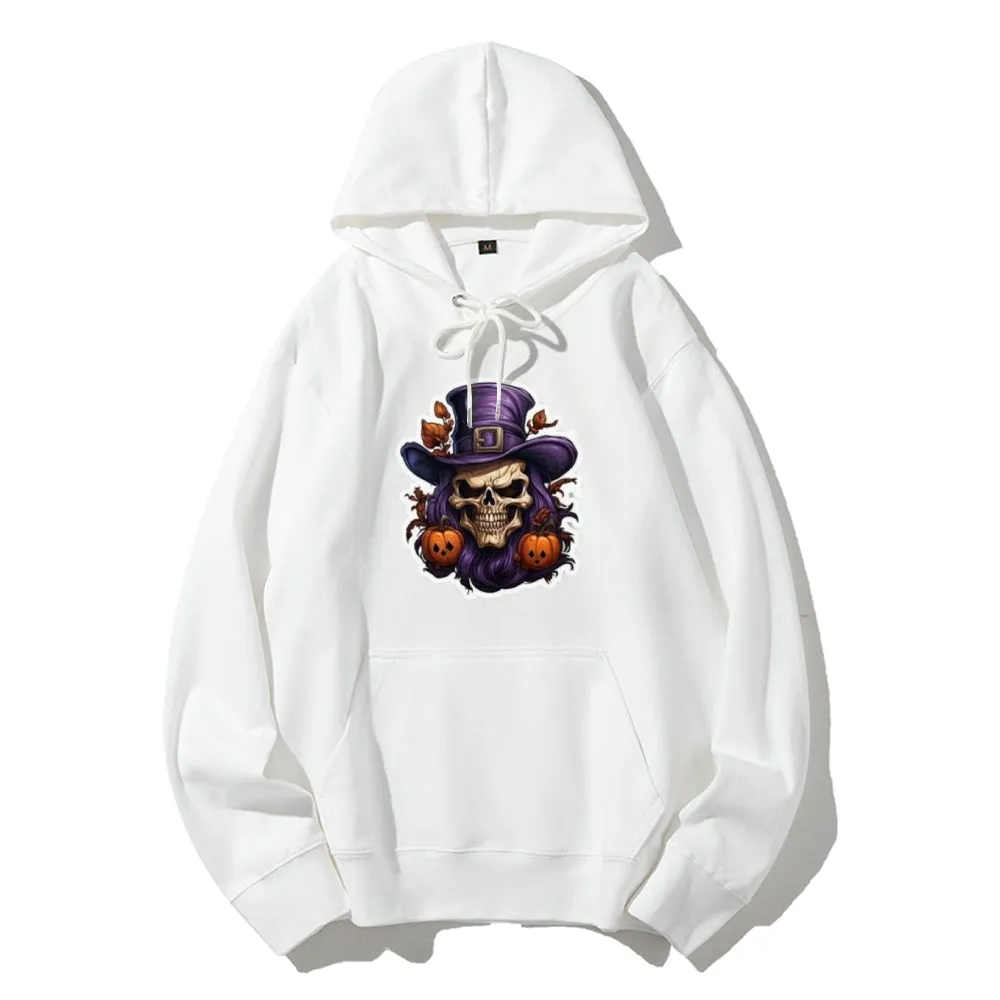 Mens Halloween Witch Hat Graphic Hoodies