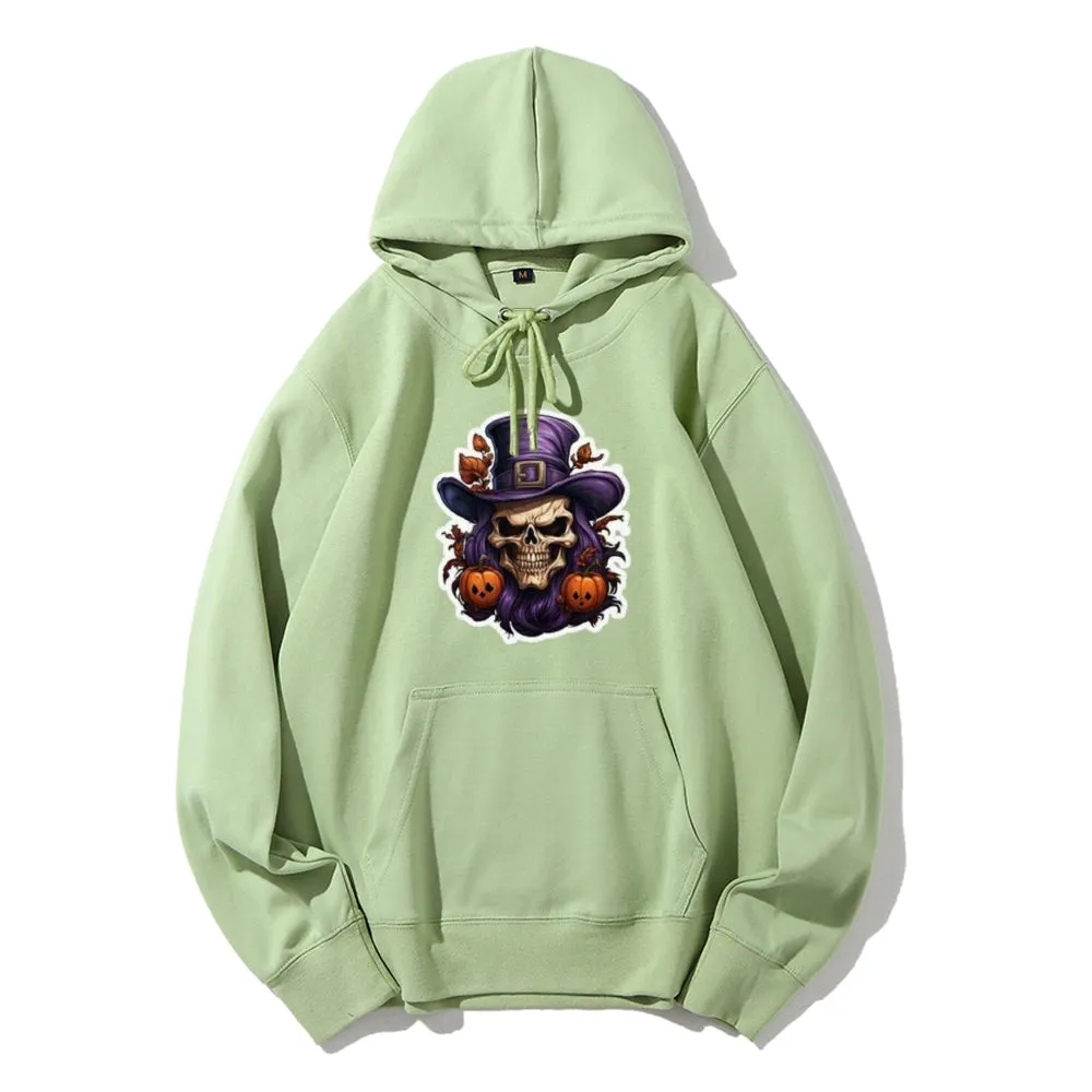 Mens Halloween Witch Hat Graphic Hoodies