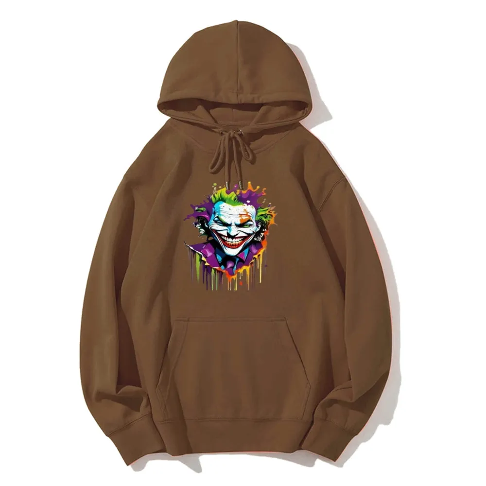 Mens Joker Skull Graphic Hoodies