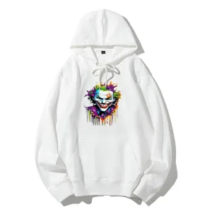 Mens Joker Skull Graphic Hoodies