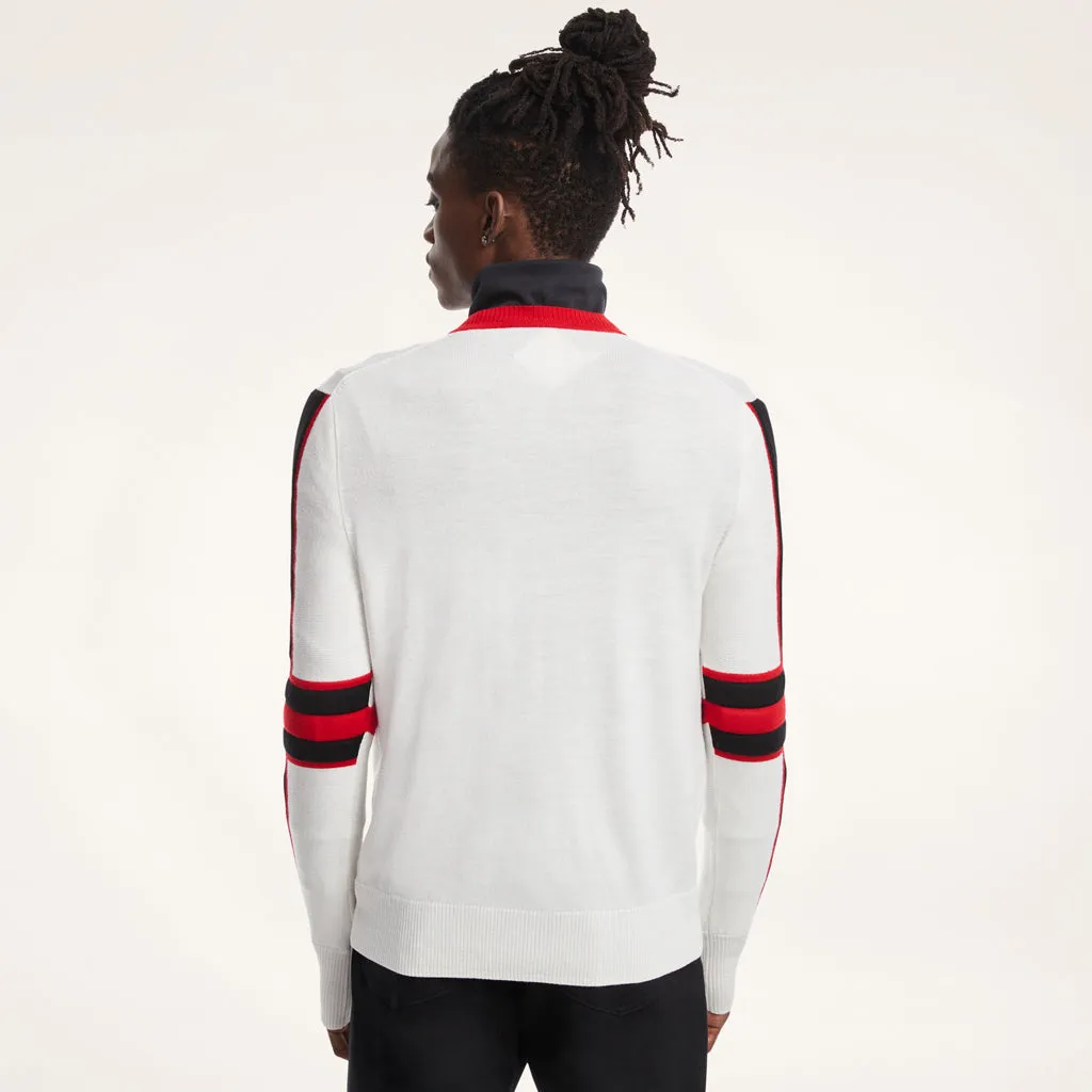 Mens Spyder X Brooks Brothers Crewneck - White