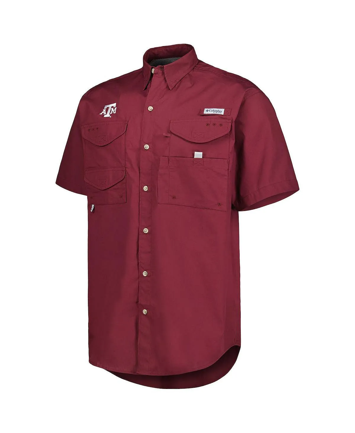 Men's Texas A&M Aggies Bonehead Columbia Button Down Shirt Burgundy